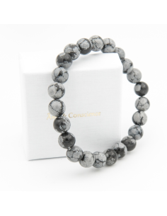 OBSIDIENNE NEIGE 8MM AB